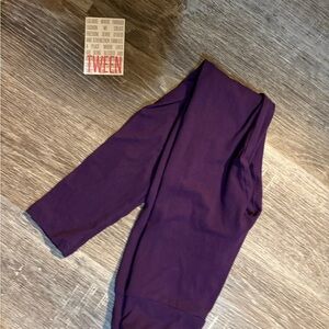 Lularoe tween leggings solid purple new with tag